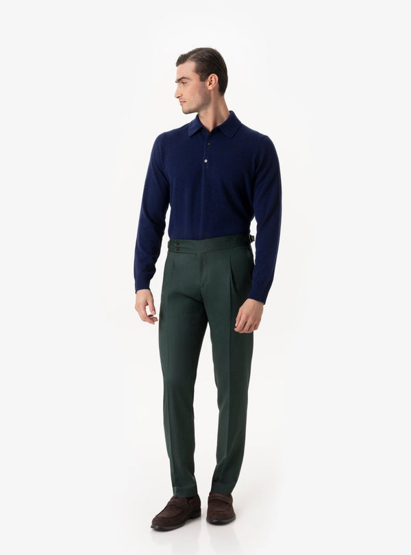 Brenta – Pantalone Uomo con Fibbia in Lana Tasmania - Fusaro Antonio dal 1893 - Fusaro Antonio