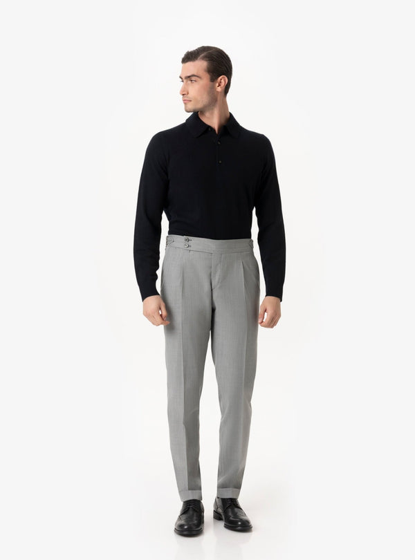 Brenta – Pantalone Uomo con Fibbia in Lana Tasmania - Fusaro Antonio dal 1893 - Fusaro Antonio