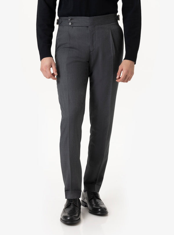 Brenta – Pantalone Uomo con Fibbia in Lana Tasmania - Fusaro Antonio dal 1893 - Fusaro Antonio