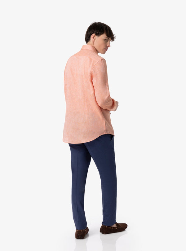 Camicia collo francese in lino cotone - Fusaro Antonio dal 1893 - Fusaro Antonio