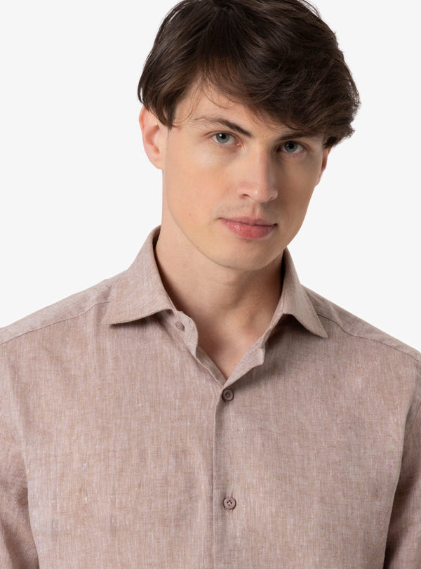 Camicia collo francese in lino cotone - Fusaro Antonio dal 1893 - Fusaro Antonio