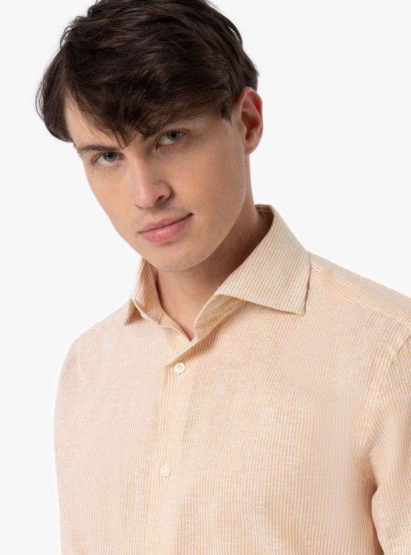 Camicia collo francese in lino cotone - Fusaro Antonio dal 1893 - Fusaro Antonio