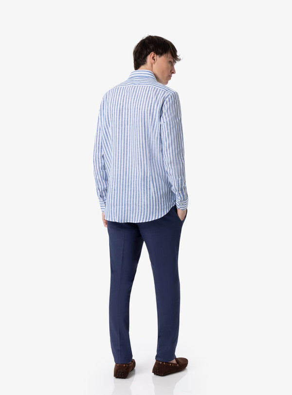 Camicia collo francese in lino cotone - Fusaro Antonio dal 1893 - Fusaro Antonio