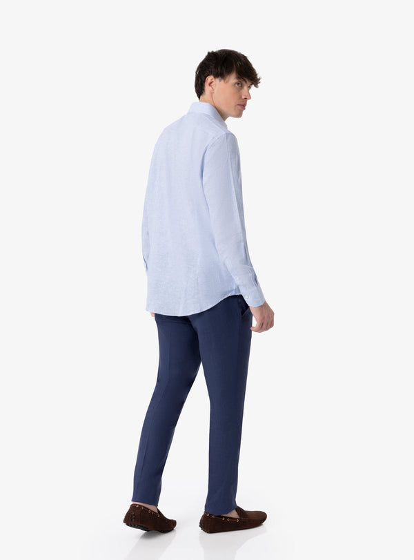 Camicia collo francese in lino cotone - Fusaro Antonio dal 1893 - Fusaro Antonio