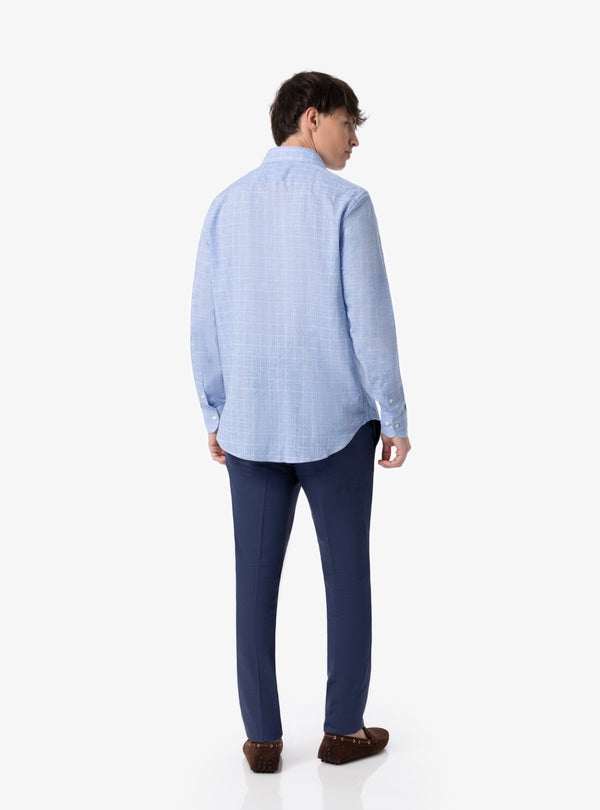 Camicia collo francese in lino cotone - Fusaro Antonio dal 1893 - Fusaro Antonio