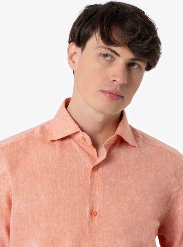 Camicia collo francese in lino cotone - Fusaro Antonio dal 1893 - Fusaro Antonio