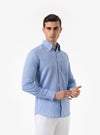Camicia manica lunga button down in lino cotone - Teddy - Fusaro Antonio dal 1893 - Fusaro Antonio