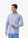 Camicia manica lunga button down in lino cotone - Teddy - Fusaro Antonio dal 1893 - Fusaro Antonio