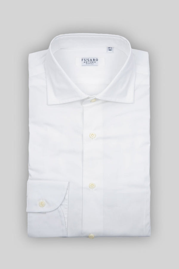 Camicia Slim - Fit Button Down in Cotone Elastic - Tony - Fusaro Antonio dal 1893 - Fusaro Antonio