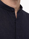 Camicia Uomo Coreana in Lino e Cotone - Fusaro Antonio dal 1893 - Fusaro Antonio