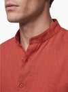 Camicia Uomo Coreana in Lino e Cotone - Fusaro Antonio dal 1893 - Fusaro Antonio