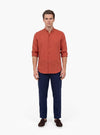 Camicia Uomo Coreana in Lino e Cotone - Fusaro Antonio dal 1893 - Fusaro Antonio
