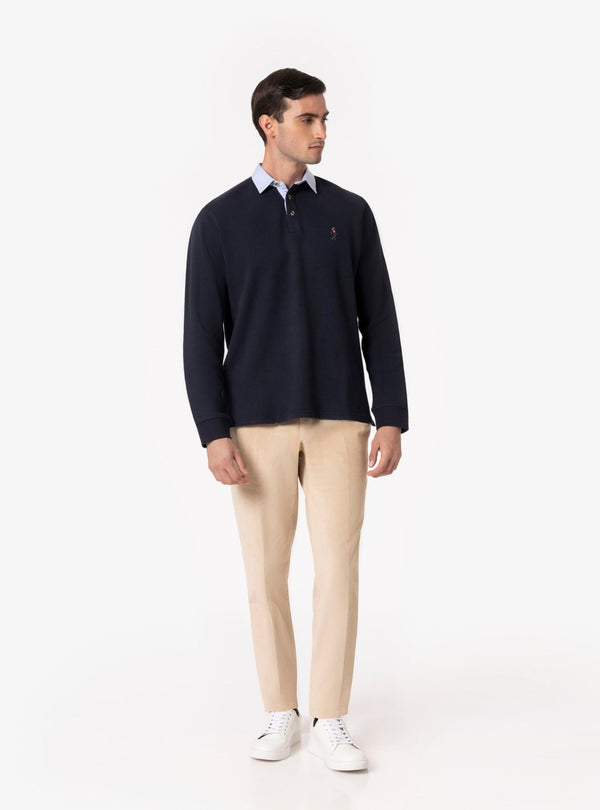 Caposele – Polo Uomo Manica Lunga in Cotone Interlock - Fusaro Antonio dal 1893 - Fusaro Antonio