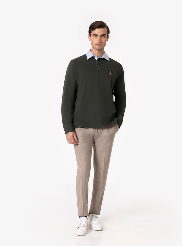 Caposele – Polo Uomo Manica Lunga in Cotone Interlock - Fusaro Antonio dal 1893 - Fusaro Antonio