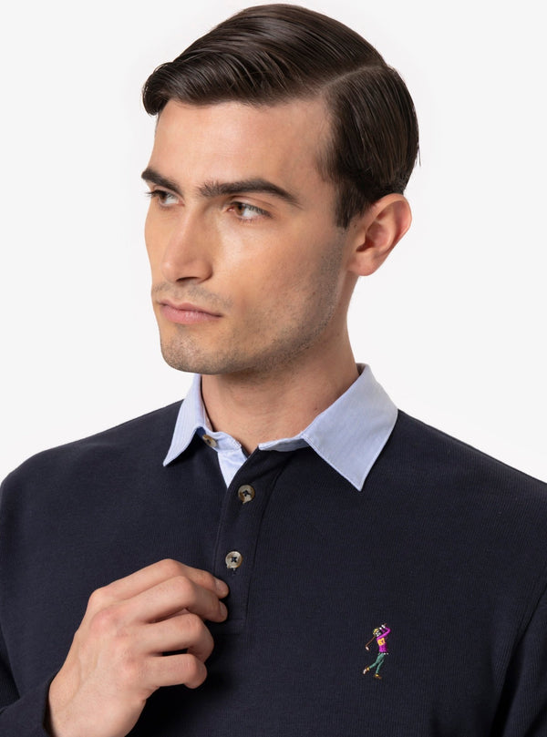 Caposele – Polo Uomo Manica Lunga in Cotone Interlock - Fusaro Antonio dal 1893 - Fusaro Antonio