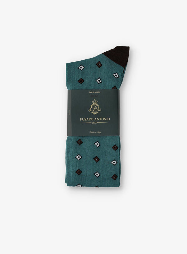 Capri – Calza Fantasia Uomo in Filo di Scozia - Fusaro Antonio dal 1893 - Fusaro Antonio