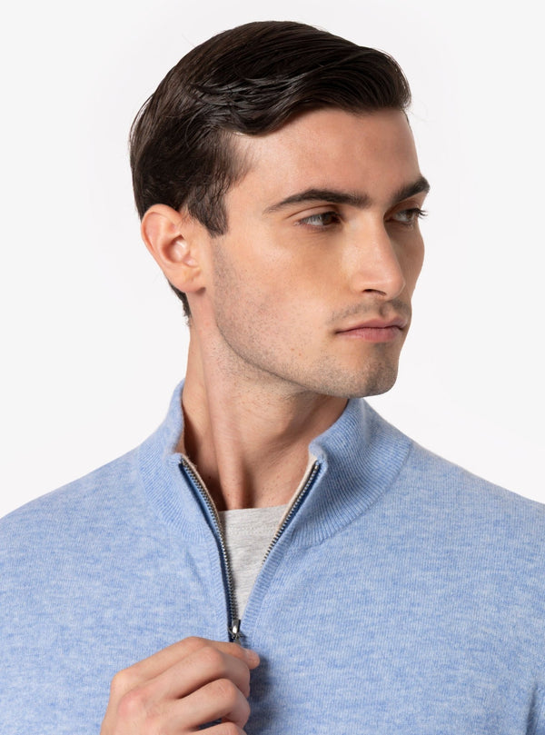 Capriolo – Maglia Uomo Zip Intera in Lana e Cashmere - Fusaro Antonio dal 1893 - Fusaro Antonio