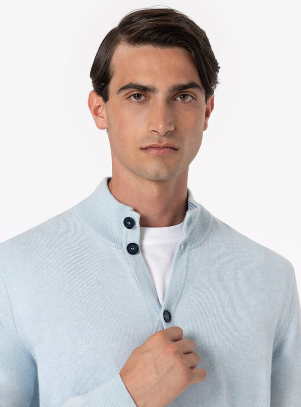 Cardigan a Collo Alto in Cashmere - Mumbai - Fusaro Antonio dal 1893 - Fusaro Antonio