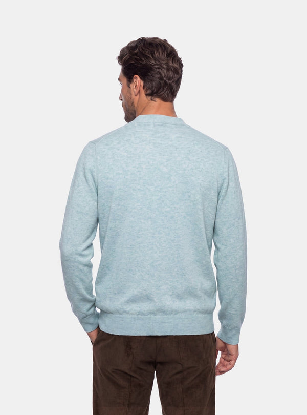 Cardigan Collo Alto Uomo in Lana e Cashmere - Fusaro Antonio dal 1893 - Fusaro Antonio