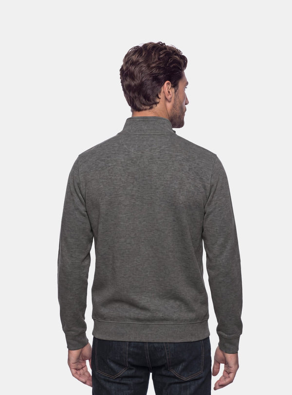 Felpa Uomo Mezza Zip in Cotone - Fusaro Antonio dal 1893 - Fusaro Antonio