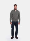 Felpa Uomo Mezza Zip in Cotone - Fusaro Antonio dal 1893 - Fusaro Antonio
