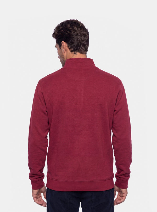 Felpa Uomo Mezza Zip in Cotone - Fusaro Antonio dal 1893 - Fusaro Antonio