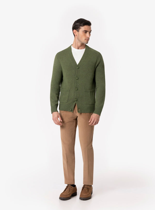 Forio – Cardigan Uomo in Misto Lana con Bottoni - Fusaro Antonio dal 1893 - Fusaro Antonio