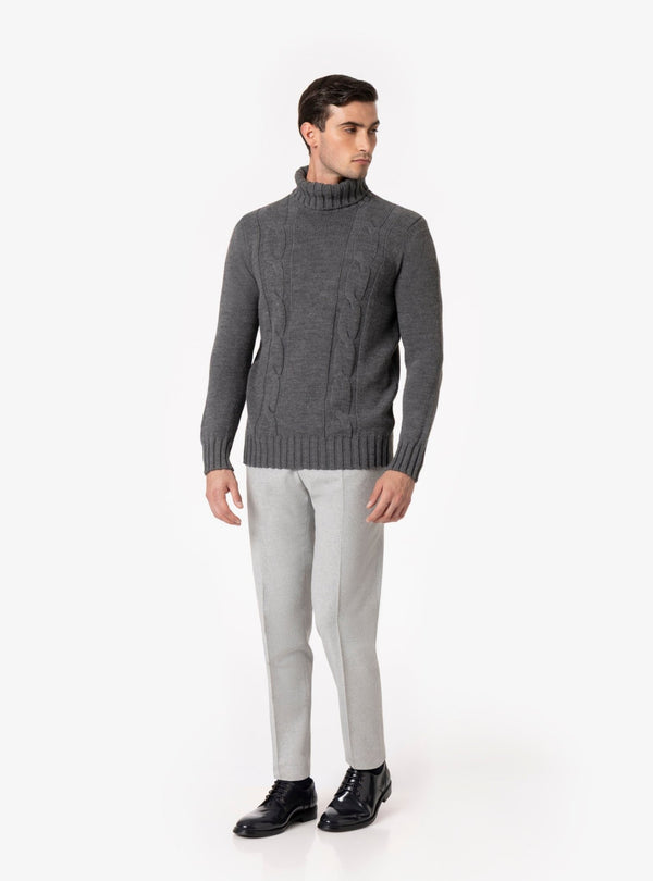 Fumarola – Maglia Collo Alto Uomo in Lana Wool/Blend - Fusaro Antonio dal 1893 - Fusaro Antonio