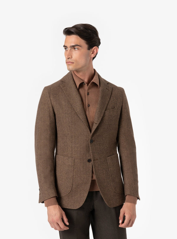 Giacca in Lana con Tasca a Toppa - Fusaro Antonio dal 1893 - Fusaro Antonio