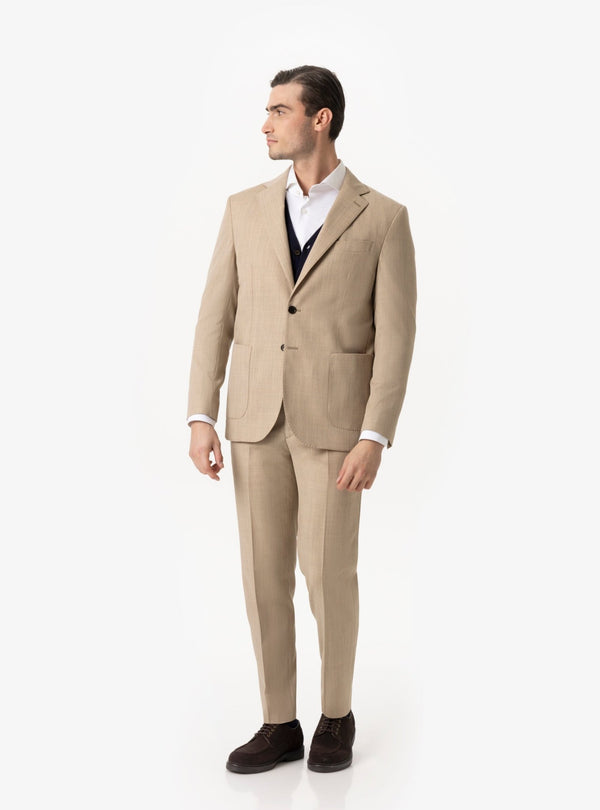 Giacca Ischia in Lana – Monopetto Uomo Sartoriale con Tasche a Toppa - Fusaro Antonio dal 1893 - Fusaro Antonio