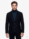 Giacca uomo monopetto twill con bavero impunturato grigio - Fusaro Antonio dal 1893 - Fusaro Antonio