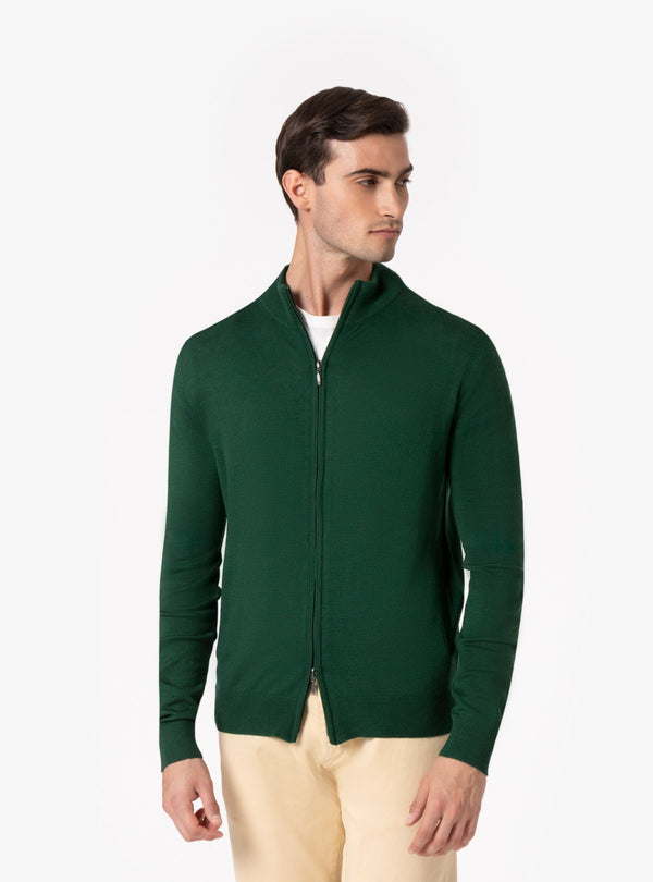 Gran Sasso – Maglia Uomo con Zip in Lana Merino - Fusaro Antonio dal 1893 - Fusaro Antonio