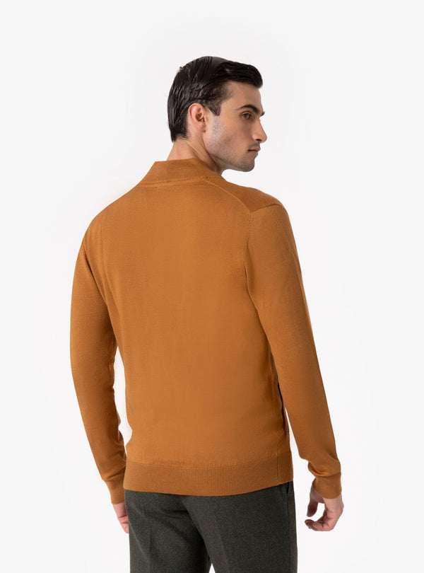 Gran Sasso – Maglia Uomo con Zip in Lana Merino - Fusaro Antonio dal 1893 - Fusaro Antonio