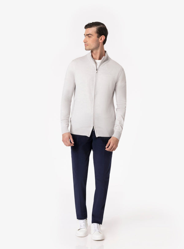 Gran Sasso – Maglia Uomo con Zip in Lana Merino - Fusaro Antonio dal 1893 - Fusaro Antonio