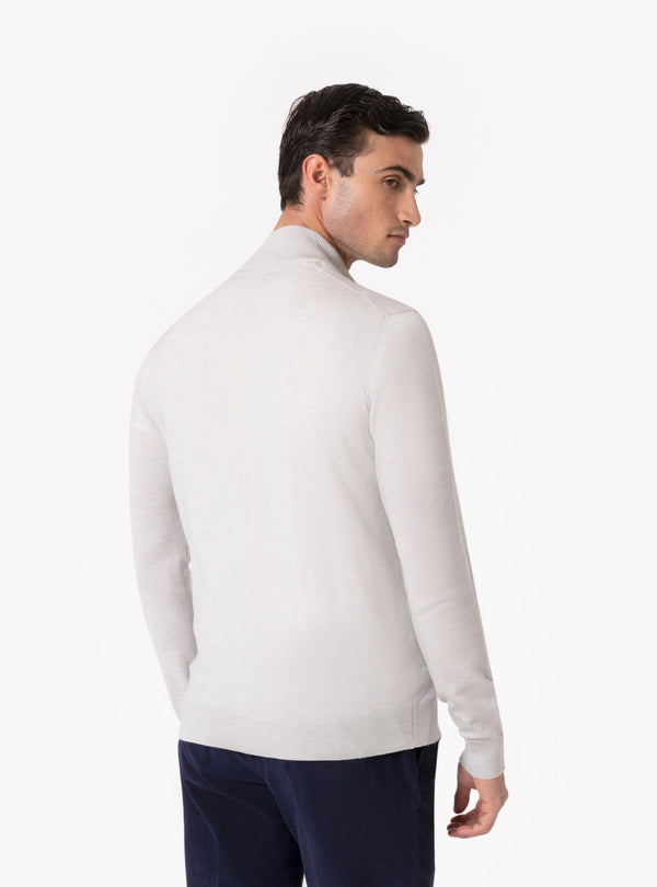 Gran Sasso – Maglia Uomo con Zip in Lana Merino - Fusaro Antonio dal 1893 - Fusaro Antonio