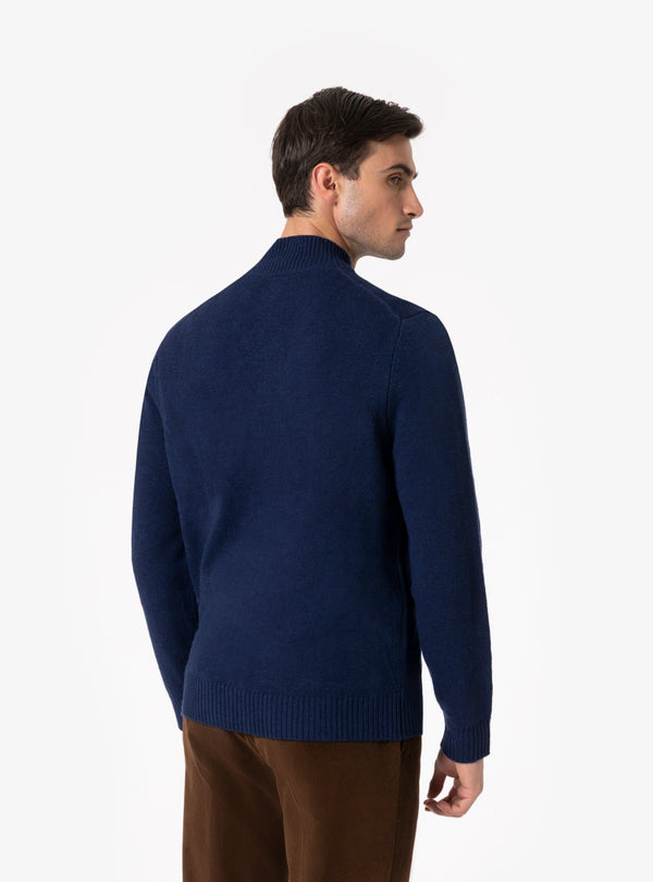 Irpinia – Cardigan Uomo a Collo Alto in Misto Lana - Fusaro Antonio dal 1893 - Fusaro Antonio