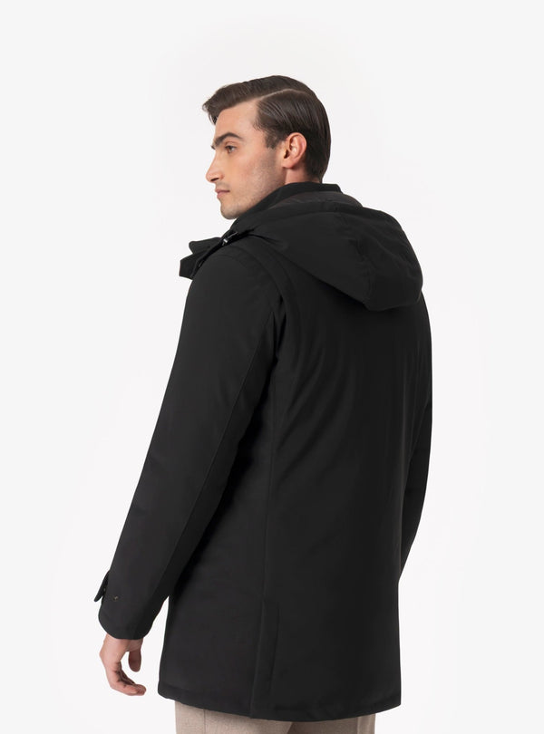 Levanto – Giubbino Lungo Uomo in Tessuto Tecnico - Fusaro Antonio dal 1893 - Fusaro Antonio