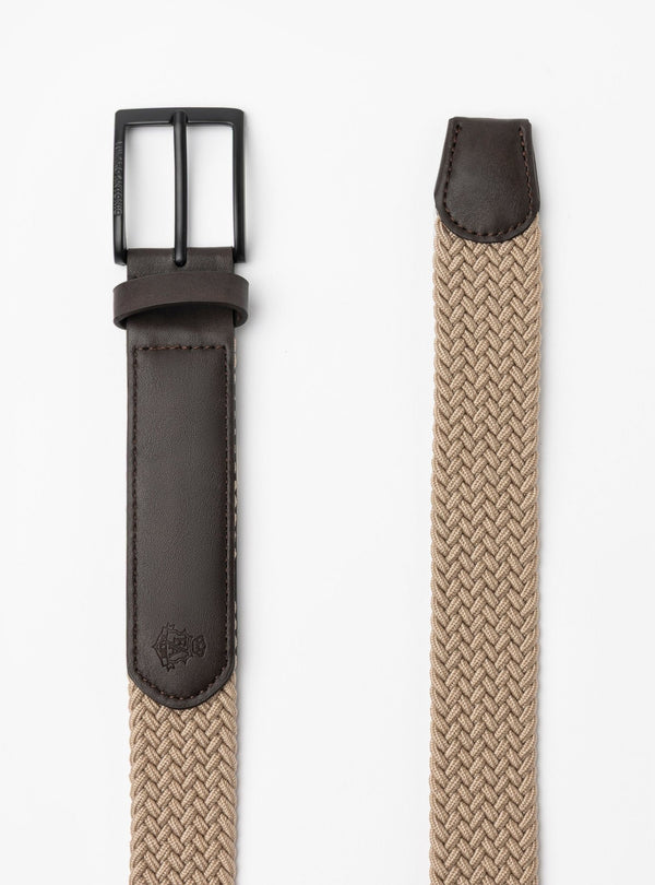 Libeccio – Cintura Uomo Intrecciata Elastica con Dettagli in Pelle - Fusaro Antonio dal 1893 - Fusaro Antonio