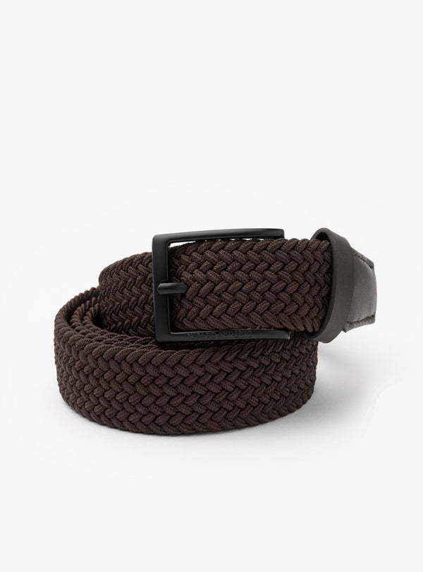 Libeccio – Cintura Uomo Intrecciata Elastica con Dettagli in Pelle - Fusaro Antonio dal 1893 - Fusaro Antonio