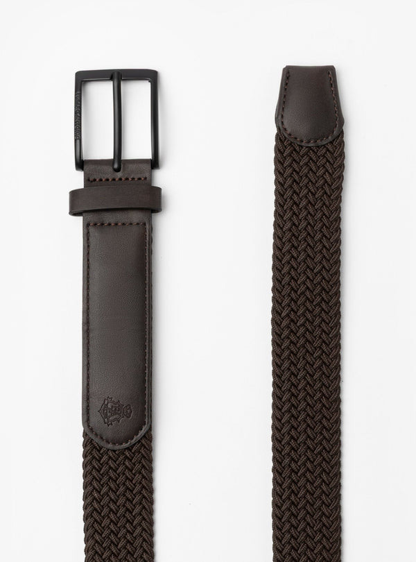 Libeccio – Cintura Uomo Intrecciata Elastica con Dettagli in Pelle - Fusaro Antonio dal 1893 - Fusaro Antonio