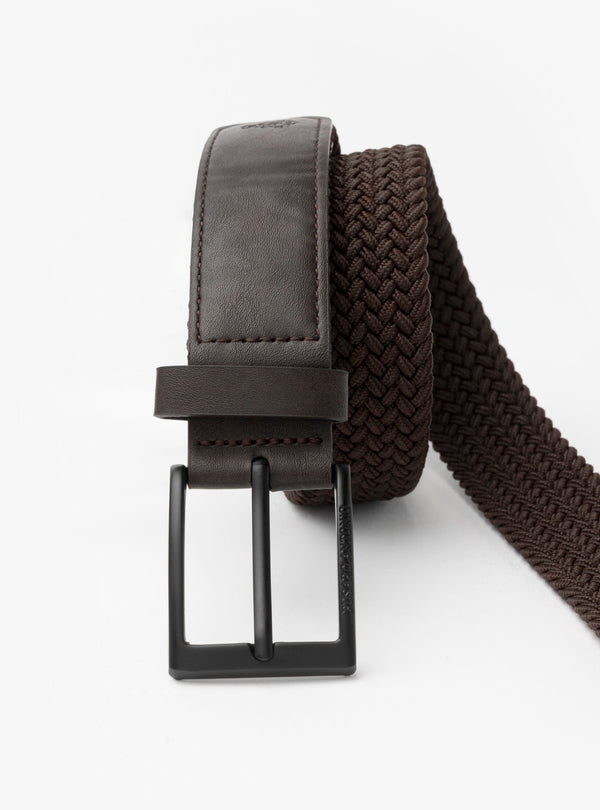 Libeccio – Cintura Uomo Intrecciata Elastica con Dettagli in Pelle - Fusaro Antonio dal 1893 - Fusaro Antonio