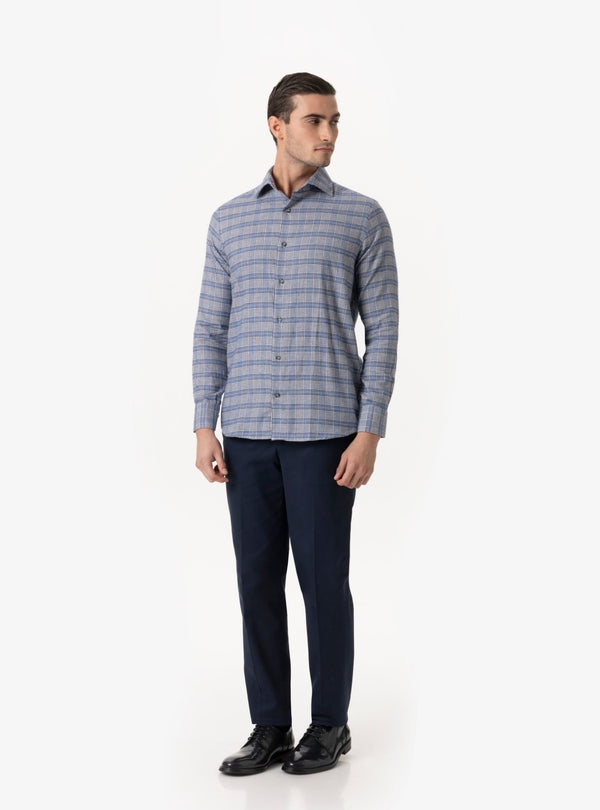 Lucania - Camicia in Flanella Collo Francese | Calore e Stile per l’Inverno - Fusaro Antonio dal 1893 - Fusaro Antonio