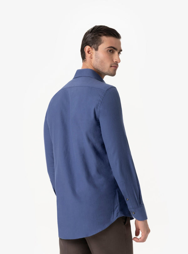 Lucania - Camicia in Flanella Collo Francese | Calore e Stile per l’Inverno - Fusaro Antonio dal 1893 - Fusaro Antonio