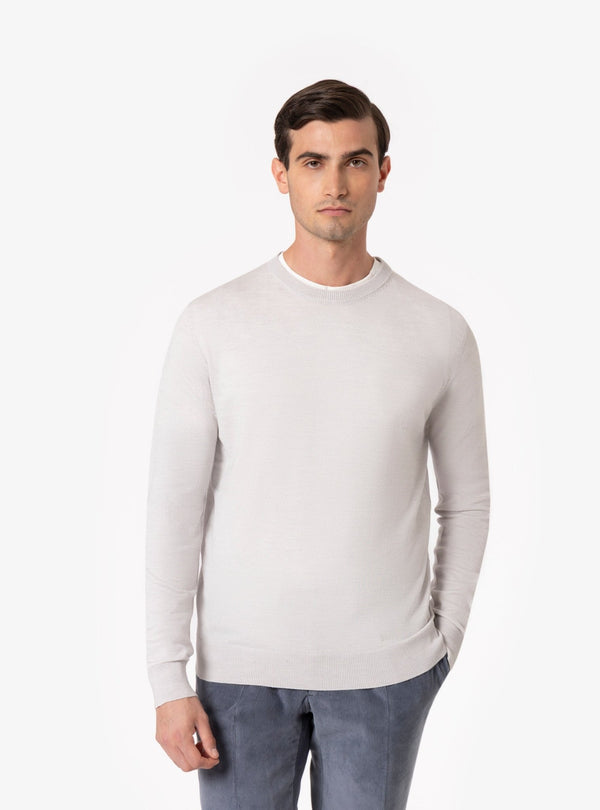 Luserna – Maglia Girocollo Uomo in Lana Merinos - Fusaro Antonio dal 1893 - Fusaro Antonio