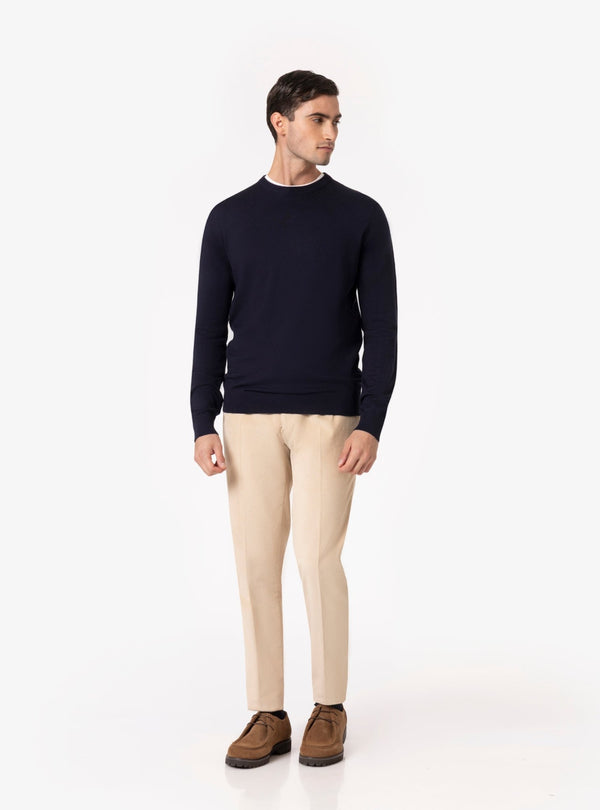 Luserna – Maglia Girocollo Uomo in Lana Merinos - Fusaro Antonio dal 1893 - Fusaro Antonio