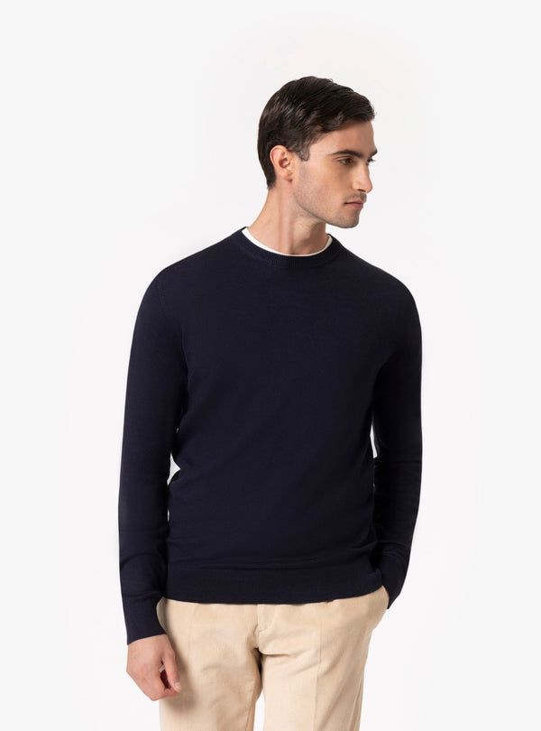 Luserna – Maglia Girocollo Uomo in Lana Merinos - Fusaro Antonio dal 1893 - Fusaro Antonio