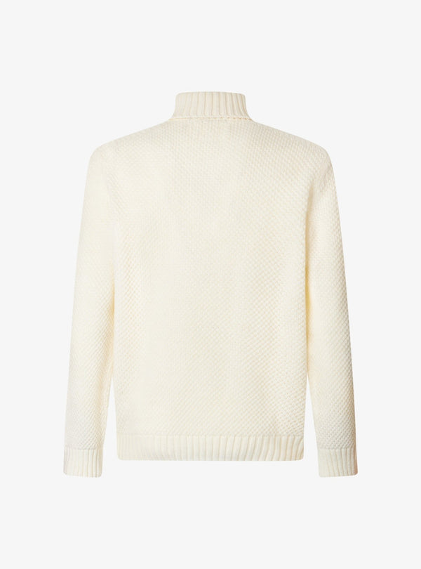 Maglia a collo alto modello a treccia in misto lana - Walter - Fusaro Antonio dal 1893 - Fusaro Antonio