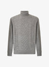 Maglia a collo alto modello a treccia in misto lana - Walter - Fusaro Antonio dal 1893 - Fusaro Antonio