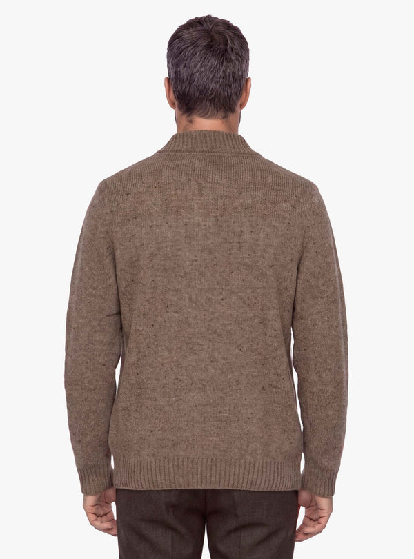Maglia collo sciallato Neps con effetto mélange visivo - Fusaro Antonio dal 1893 - Fusaro Antonio