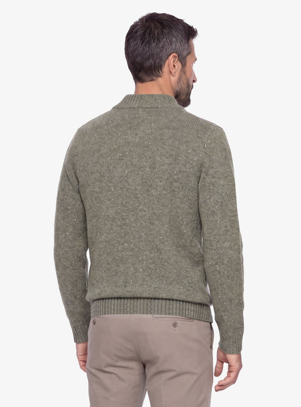 Maglia collo sciallato Neps con effetto mélange visivo - Fusaro Antonio dal 1893 - Fusaro Antonio